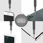 Jakemy JM-8174 45-in-1 S2 CR-V Bits Magnetic Screwdriver Bit Set with Aluminum Alloy Handle