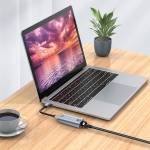 Type-C Female to RJ45 Female Gigabit Ethernet Adapter for PC/Laptop/Smartphone