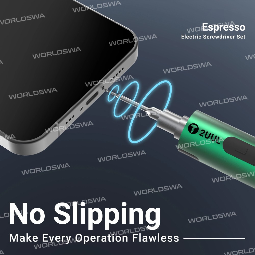 2uul sd11-espresso-electric-screwdriver-with-4pcs-s2-bits-for-mobile-phone-repair-11