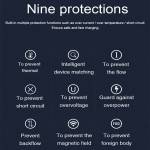 6-in-1 10W Qi Fast Wireless Charger Stand for Apple Watch/iPhone/Airpods Pro/Samsung/Xiaomi