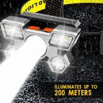 headlamp usb-rechargeable-ultra-bright-5-led-4-modes-5