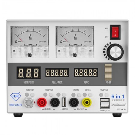 TBK 216 6-in-1 DC Voltage Regulated Power Supply with RF Signal, Short Circuit Repair & Detection