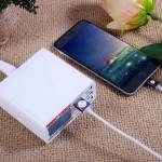 Multi-function 9A 5V 100-240V 6 Port USB Fast Charger Quick Charging Station With LCD Display for iP