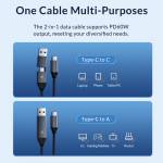 Orico DM2C3 SATA to USB M.2 SSD Aluminum Enclosure for M.2 SATA/NVMe SSD