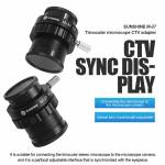 sunshine m-27-szm-ctv-1-2-1-3-c-mount-lens-adapter-for-trinocular-stereo-microscope-1