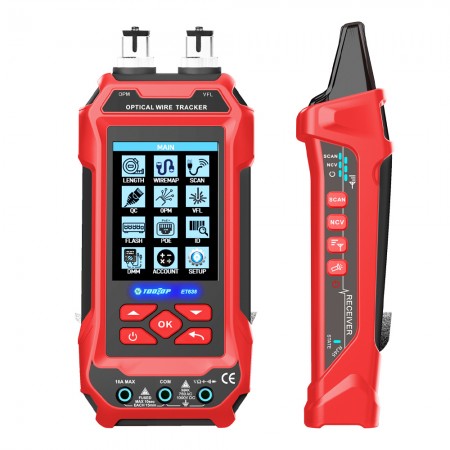 Tooltop ET636 / ET638 Multifuction Network Cable Tester + Optical Power Meter + Multimeter