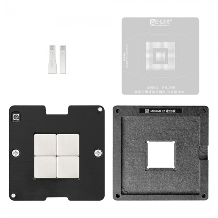Amaoe 0.25mm BGA Reballing Stencil Platform Set for MB86R12