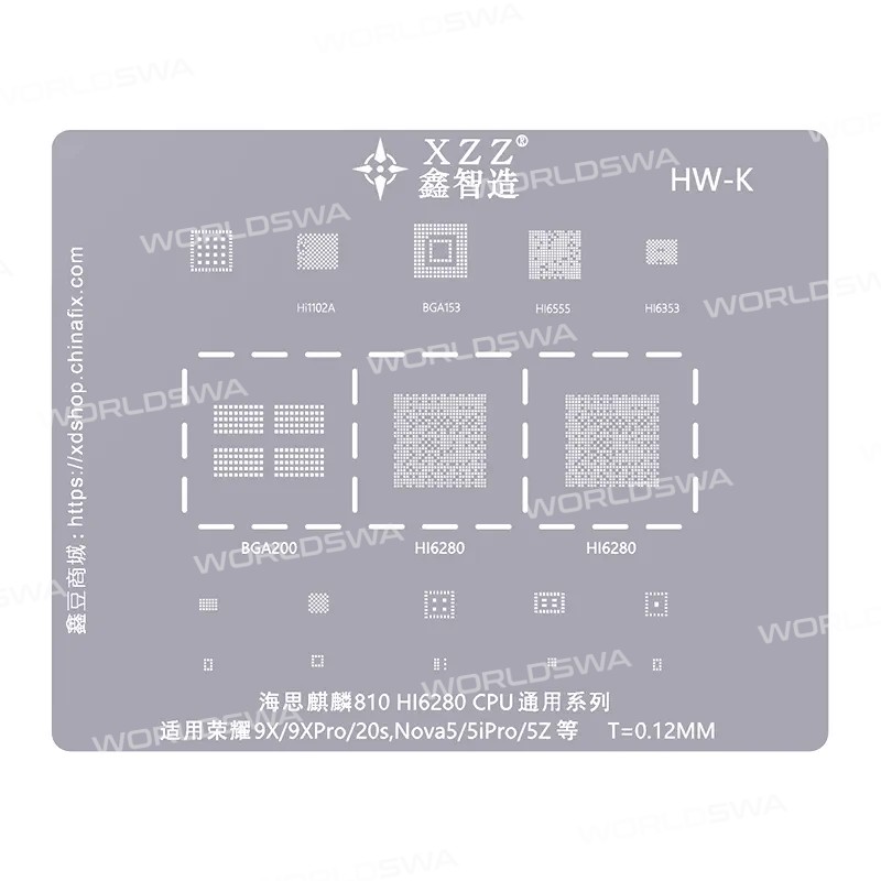 xinzhizao cpu-universal-series-bga-reballing-stencil-set-one-11