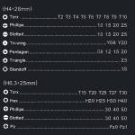 Jakemy JM-8174 45-in-1 S2 CR-V Bits Magnetic Screwdriver Bit Set with Aluminum Alloy Handle