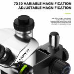 luowei lw-tr02-b3tv-7-50x-synchronous-zoom-trinocular-stereo-microscope-with-aluminum-alloy-base-8