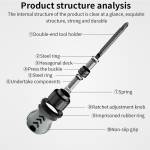 Luxianzi 2-in1 Mini Telescopic Combination Multi-function Strong Magnetic Ratchet Screwdriver