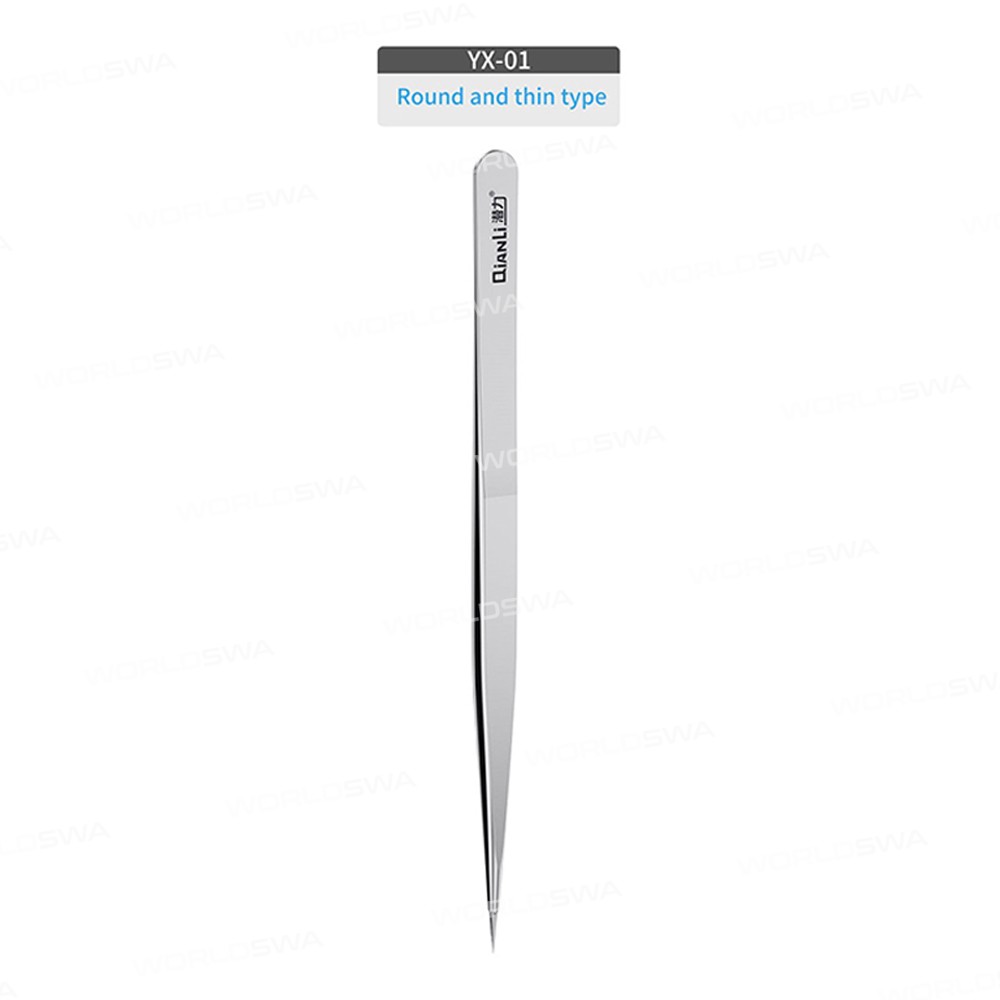 QianLi iNeezy Round Hand Polished Tweezers Stainless Steel Anti Rust Wear Resistance Corrosion Resis