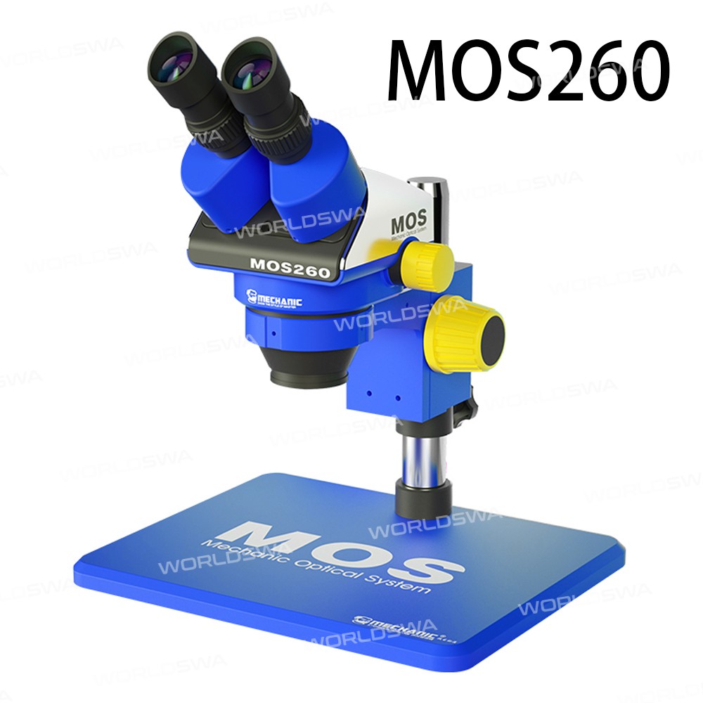 Mechanic MOS260 / MOS300 6X-45X Binocular / Trinocular 360° Rotate HD Stereo Microscope