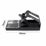 T12 Soldering Iron Station Stand Bracket with Insulation Pad Brass Wire Ball Tip Cleaner Sponge