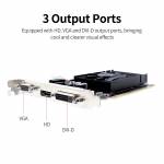 Obeya R5 220 2G Graphic Card 2G / 64bit / DDR3 Memory with DVI-D+HD+VGA Output Ports