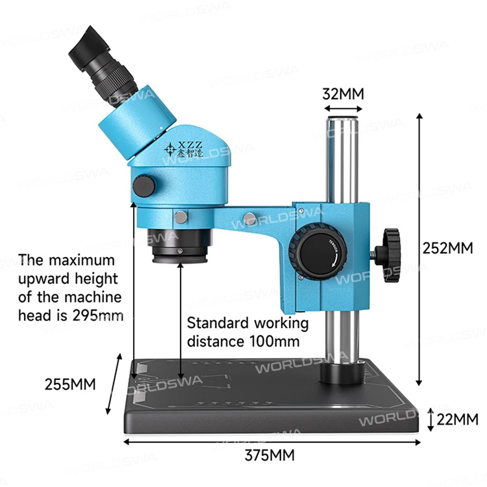 xinzhizao x2-max-7-45x-synchronous-zoom-binocular-stereo-microscope-with-aluminum-alloy-base-11