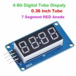 TM1637 4-digit LED Display Module for Arduino 7 Segment 0.36-inch Clock Digital Tube