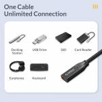 Orico CY32 / CLY32 Type-C 20Gbps Data Transfer 100W Fast Charge Male to Female Extension Cable