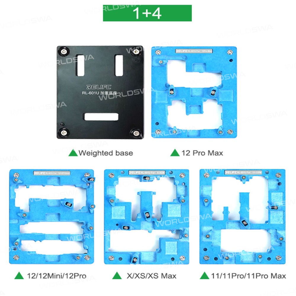 Relife RL-601U Precision Positioning Clamp Fixture Platform with Base for iPhone X - 12 Max Pro
