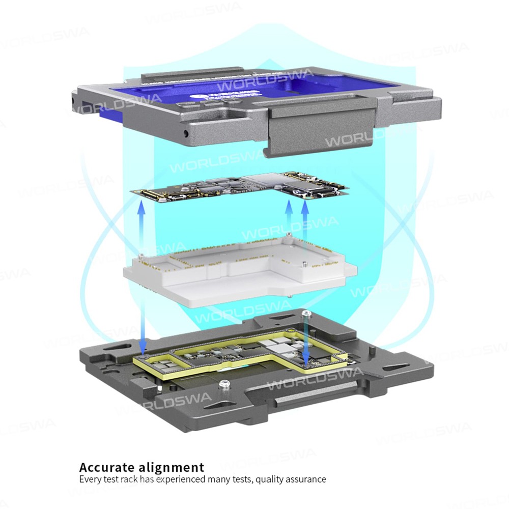 MiJing C20 Main Board Middle Layered Function Testing Fixture for iPhone 12 / 12 Pro / 12 Pro Max /
