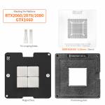 Amaoe 0.25mm Directly Heating BGA Reballing Stencil Tin Planting Platform for RTX2080/2070/2060/GTX1