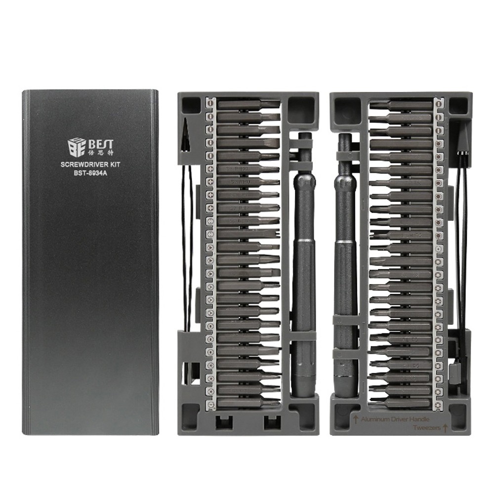 BST-8934A 50-in-1 High-precision Precision Magnetic S2 Screwdriver Set for Phone / Watch / PC Repair
