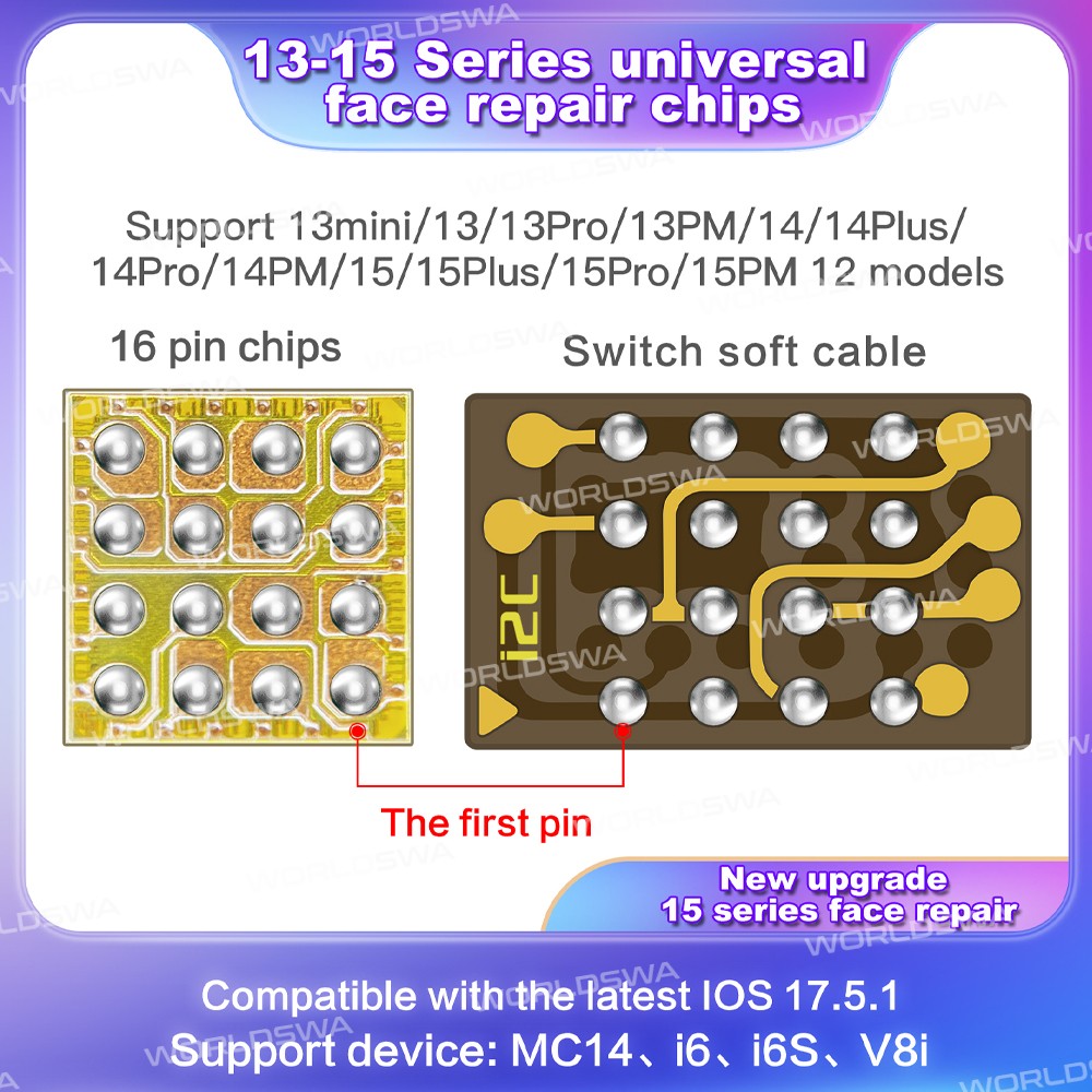 i2c 16-pin-universal-face-repair-chip-for-iphone-13-to-15pro-max-2