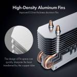 M.2 Solid State Hard Disk Powerful Radiator Built-in Cooling Fan for M2 NVME 2280 SSD