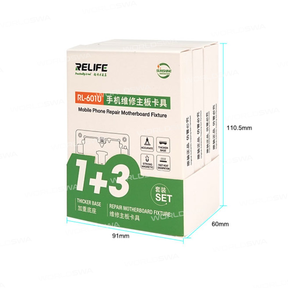 Relife RL-601U Precision Positioning Clamp Fixture Platform with Base for iPhone X - 12 Max Pro