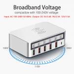 iLEPO 5-Port Smart LCD Fast Wireless Charger 100W QC3.0 USB Charger PD Quick Charge