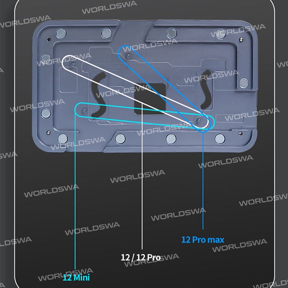 TuoLi TL-19A 10in1 BGA Mid-level Motherboard Reballing Stencil Platform for iPhone X - 12 Pro Max