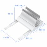 Heat Dissipation Non-slip Silicone Gravity Laptop Vertical Holder for MacBook/Surface/iPad