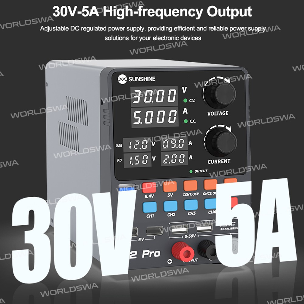 sunshine p2-pro-330w-4-segment-storage-channel-high-precision-adjustable-dc-stabilized-power-supply-