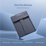 Orico M2P2-C3-C Dual Bay M.2 NVMe SSD Multi-disk Copy Docking Station