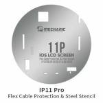 Mechanic iOS LCD Screen IC Flex Cable Protection & Steel Stencil for iPhone 11 to 13 Pro Max
