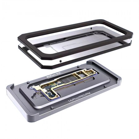 Aixun Z14 4-in-1 Motherboard Middle Frame Planting Tin Stand for iPhone 14 / 14 Plus / 14 Pro / 14 Pro Max