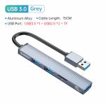 Orico AH-A13/AH-A12F Aluminum Alloy 4-Port USB 3.0 HUB OTG Adapter for Laptop/Desktop Computer