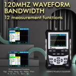 tooltop et120m-500msa-s-sampling-rate-120mhz-bandwidth-digital-oscilloscope-with-backlight-hd-screen