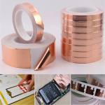 20M Conductive Adhesive Copper Foil Tape EMI Shielding Heat Resist for Electric Guitar