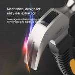 Deli 8OZ Multifunction TPR Handle Shockproof Stainless Steel Mini Claw Hammer