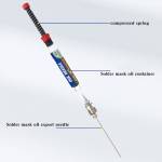 Mechanic UV Solder Mask PCB Protective Paint UV Lamp Curing Soldering Paste Flux Green / Black - 3Pc