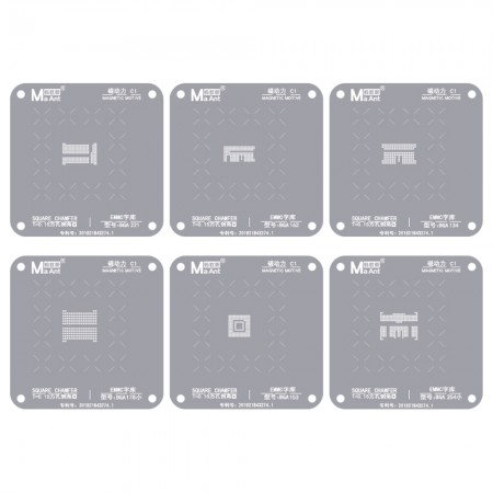 MaAnt EMMC / EMCP / UFS / Fonts Planting Tin Reballing Stencil for BGA 153 / 162 / 169 / 178 / 221 / 254
