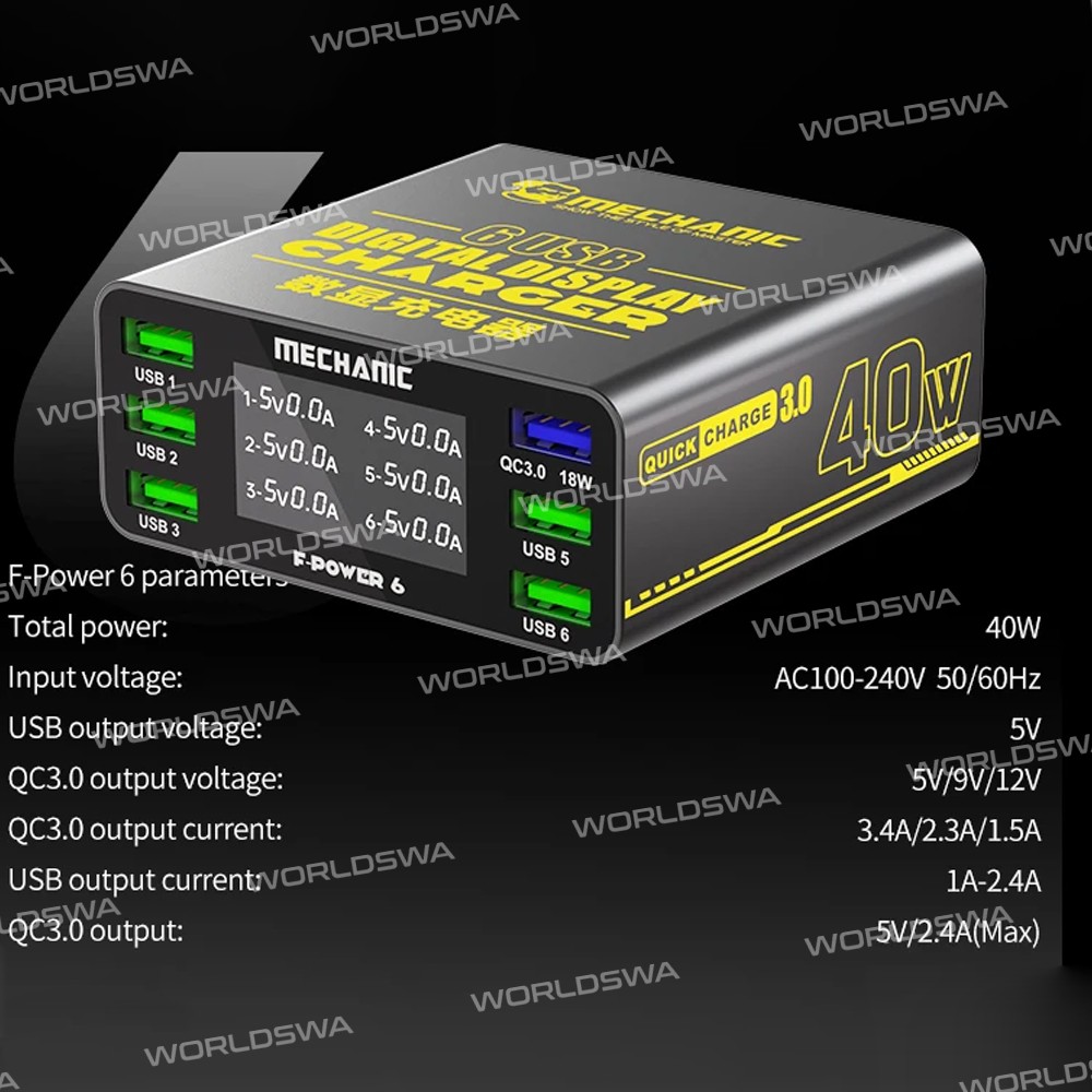 mechanic f-power-6-6-ports-usb-qc30-40w-smart-lcd-display-charging-station-7