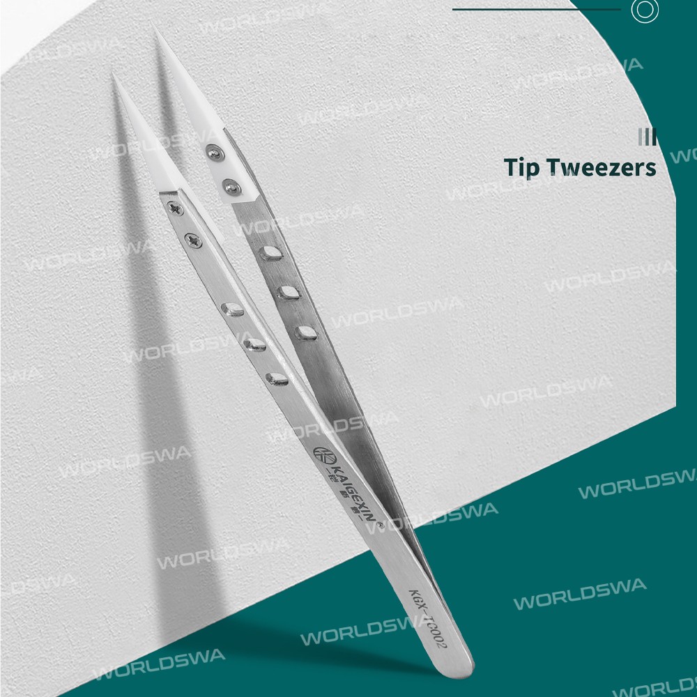 kgx tc002-insulation-nonmagnetic-ceramic-head-stainless-steel-tweezers-for-mobile-phone-repair-13