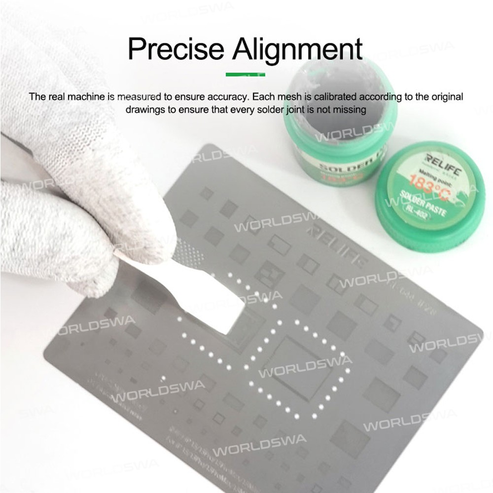 Relife RL-044 Huawei Mobile Series CPU Tin Planting Steel Mesh Set for Huawei Model / Honor Model