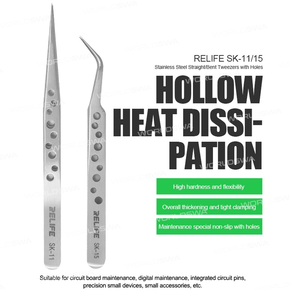 relife sk-11-sk-15-anti-static-stainless-precision-tweezers-with-holes-for-mobile-phone-repair-1