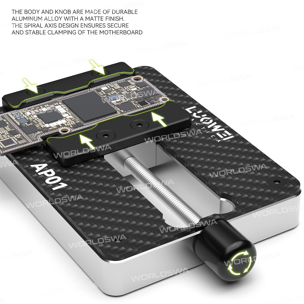 luowei lw-ap01-high-temperature-carbon-fiber-motherboard-clamp-for-iphone-and-android-5