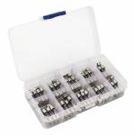 5x20mm 250V Quick Blow Glass Tube Fuse Assorted Set - 100Pcs