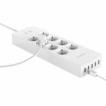 Orico HPC-8A5U 8 AC Outlets Surge Protector Power Strip with 5 USB Ports for Home Office - EU Plug