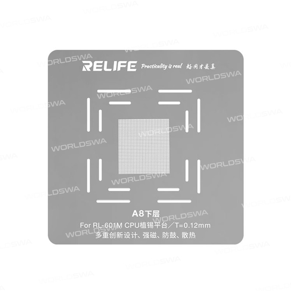 Relife RL-601M CPU Positioning Tin Planting Kit for iPhone A8 - A14
